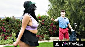 FEMBOYISH - Lustful Employee Ander Wolfe Dresses As Drake Von's GF To Have Some Good Dick