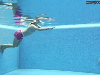 Lady Dee cute shy Czech teen swimming