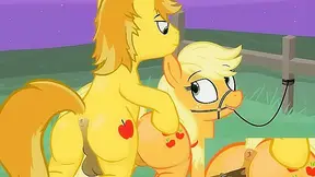Applejack Loses Control in Hot My Little Pony Animated Tryst