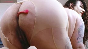 Pantyhose Files - Asshole Worship with a Bush