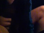 bi chav wanking in a car/outdoors