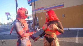 Flame's Big Ass Gets a Fiery Slap in Deadpool's Narcissistic Pussy Slayer