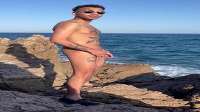 entrain de jouer avec ma.. au bord de la mer