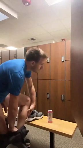 Masturbating in Locker Room