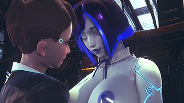 Kara Lesbian fun with Demi - Subverse & Detroit: Become Human Crossover Hentai Parody