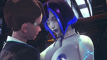 Kara Lesbian fun with Demi - Subverse & Detroit: Become Human Crossover Hentai Parody