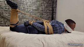 Gabriel Brazil spiderman tied up and gagged | Behind the Scenes