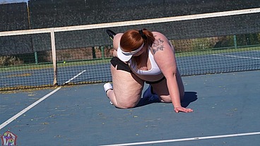 Gibby The Tennis Player Smashes Slim thick chick Red Head Pawg