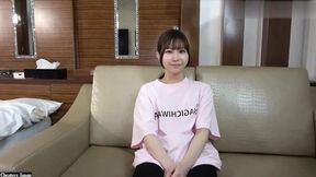Angelic Asian beauty gives head to her man