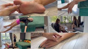 Chloe turns Nastya into a real doll to play with her hands and feet (custom video)