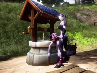 Draenei Shemale Hentai Screws Draenei Cutie on the Wishing Well - Warcraft Porn Parody