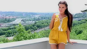 Eveline Dellai sucks and fuck two dicks - BangGlamkore