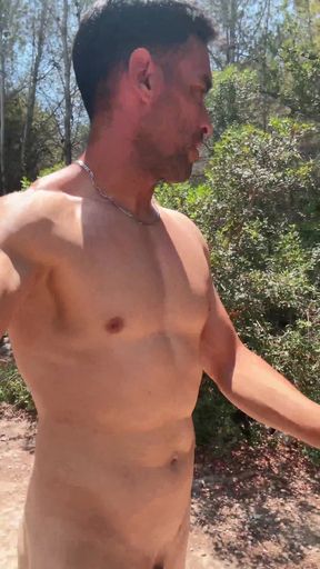 Fully Naked Showing off to Cars &amp; Motorbikes