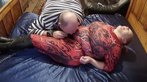 Part 3:- Domina Satana, Mistress Carrie does a Double Domme session