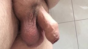 Small Uncut Cock Cums Hard