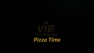 Vipissy - Pizza Time - Lesbian Piss Drinking
