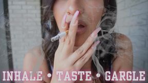 “Inhale Taste Gargle” [HUMAN ASHTRAY]