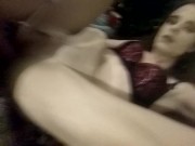 Amateur sissy Lola gets hard anal pounding from well hung older