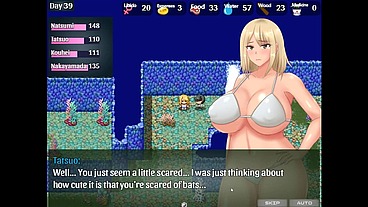 The Castaway Married Gal's Netorare Story [ NTR hentai game PornPlay] Ep.13 she had her first creampie with an old man without her husband knowing it
