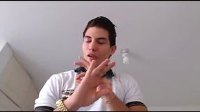 Latino Male Noah Plays with His Dick