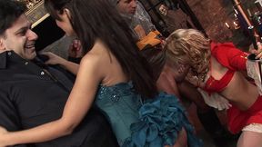 angelika black, valery summer and britney in costumed group sex scene