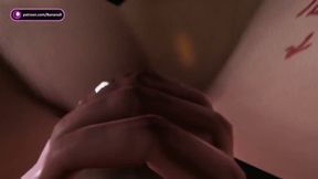 Tattooed Futa Wrecks Her Friend in the Alley - Facefuck &amp; Cum