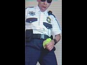 007 PolicíaUniform  Bulge y Cumshot  Cop fetish Policia Uniforme Video Gay Policia Porno