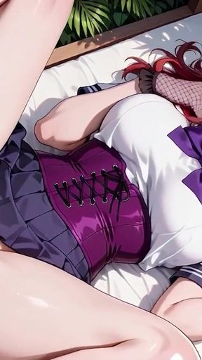 Tropical Beach Gazebo Redhead Sailor Uniform Beauty Seduction Blowjob to Doggy Massive Creamy Ass Finish