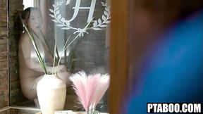 WTF! My Hot Cheerleader Stepsis Caught Rubbing her Pussy in Shower and Bangs my BBC Kimmy Kimm &mdash;  Mighty Dee