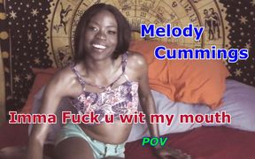 Melody Cummings sucks cock gets cum blasted
