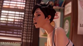 Tracer Goes All-In for Steamy 3D Anime Overwatch Sex Sports Action