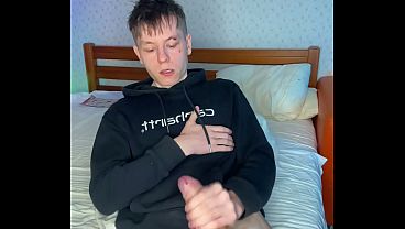 Bored In My Room So I Rubbed My Big Cock Until I Blew A Load