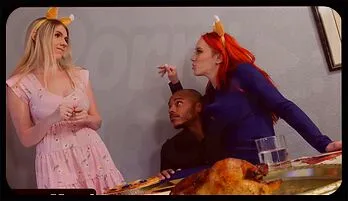 Thanksgiving Threesome with Nova Sky & Rebel Rhyder Watch online