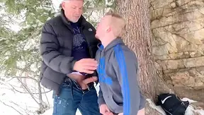 Hard Fucking Under Frost: Hot Gay Action in Falling Snow – XXXAktion 18+