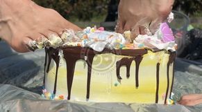 Double Dom Sploshing Caked Toes and Hairy Legs ASMR