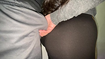 Big Ass Woman Touches a Stranger's Dick and They Have Sex.
