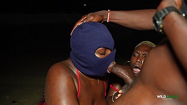 We had a Threesome at the Beach at Night