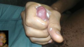 My girlfriend pussy on a video call