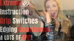 Spit Soaked Advanced Edging JOI!!! Switch Your Grip and Hold the Edge UNTIL The End!!! Rubber Gloves, Spit, Edging Techniques, Countdowns, Teasing!