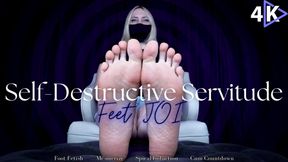 Self-Destructive Servitude Feet JOI - 4K - Reprogrammed Into A Blank, Broken, Mindless Foot Slave, Foot Fetish, Mental Manipulation, Spiral Induction