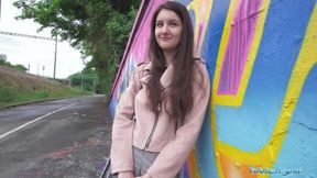 Outdoor Stud Session - Cute College Art Student Explores Big Dick&#x1F346;