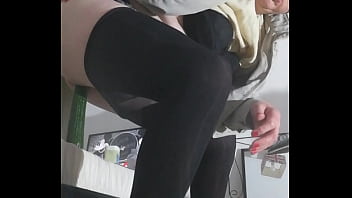 New leggings try on, 12 inch cucumber fuck, ass to mouth, twerking