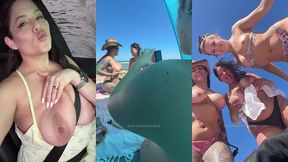 nude beach vlog: dani goes to miami beach with xxx friends