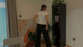 Sniff Mia Pixie's Stinky G String After a Hard Workout