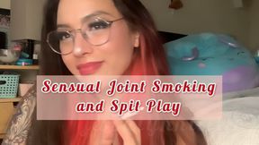 Sensual Joint Smoking and Spit Play