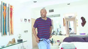 Ebony teen Layton fucks black cock for hot cum