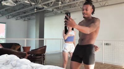 Tiny Asian Kimmy Kimm Can't Resist Fucking Her Stepbro With A Big Black Cock