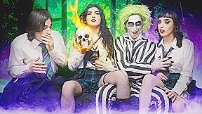 Anna Starr & Nikki Slick & Elias Cash in Just Call on Beetlejuice - StepSiblings