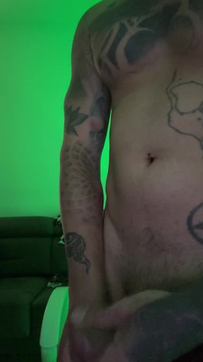 Morbid Curiosity, Alone, at Home Touching Himself with Semi-transparent Clothing
