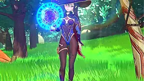 Mona Seduces Feral Hilichurls in Hot Genshin-Inspired Tryst